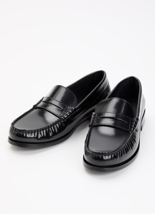 ALOHAS Rivet loafer van leer - detail 2 zwart
