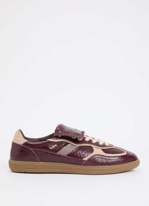 ALOHAS Tb.490 Club sneaker van lakleer met details van suède