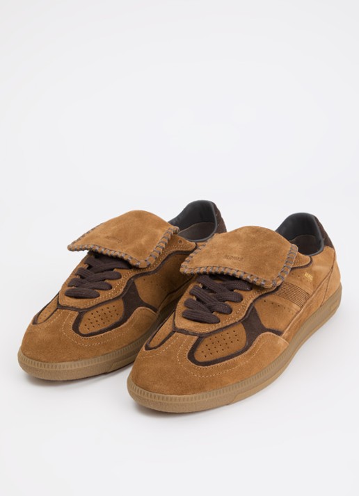 ALOHAS Tb.490 Club sneaker van suède - detail 2 cognac
