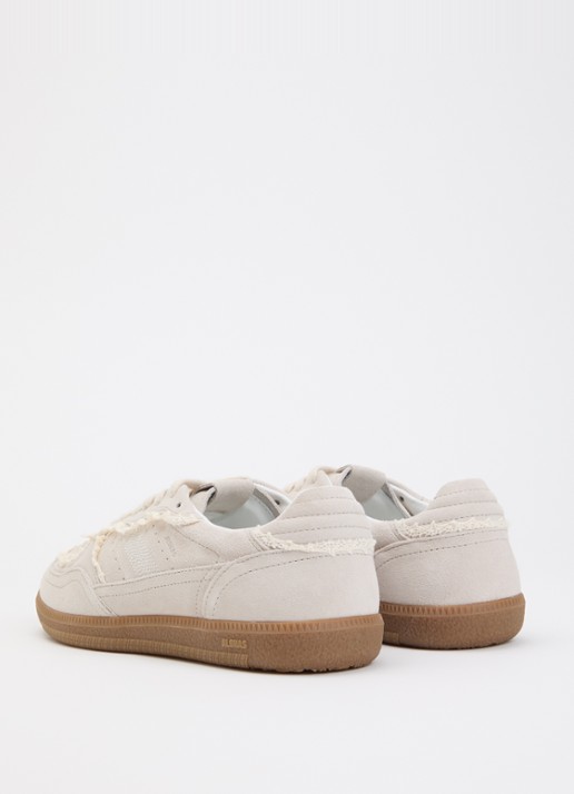 ALOHAS Tb.490 Crochet sneaker van suède - achterkant 2 creme