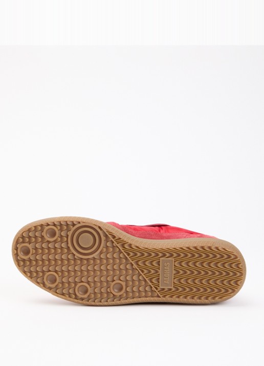 ALOHAS Tb.490 Rife sneaker van suède met leren details - detail 4 rood