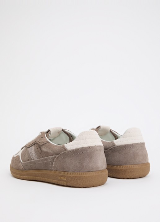 ALOHAS Tb.490 Rife sneaker van suède - achterkant 4 taupe