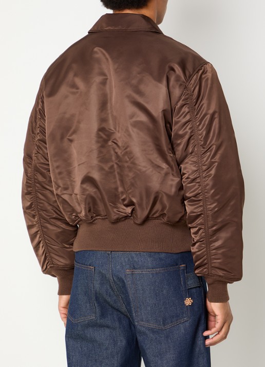 Alpha Industries CWU-45P Heritage gewatteerd bomberjack met opgestikte zakken - achterkant bruin