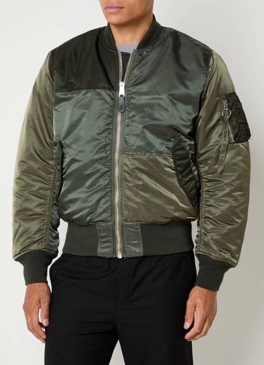 Alpha Industries MA-1 gewatteerd bomberjack met steekzakken