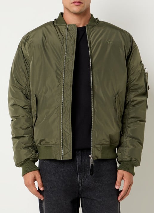 Alpha Industries MA-1 tafeta bomberjack met capuchon
