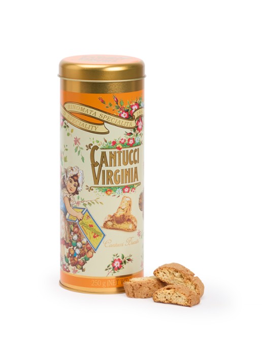 Amaretti Virginia Virginia Cantucci koekjes in blik 250 gram
