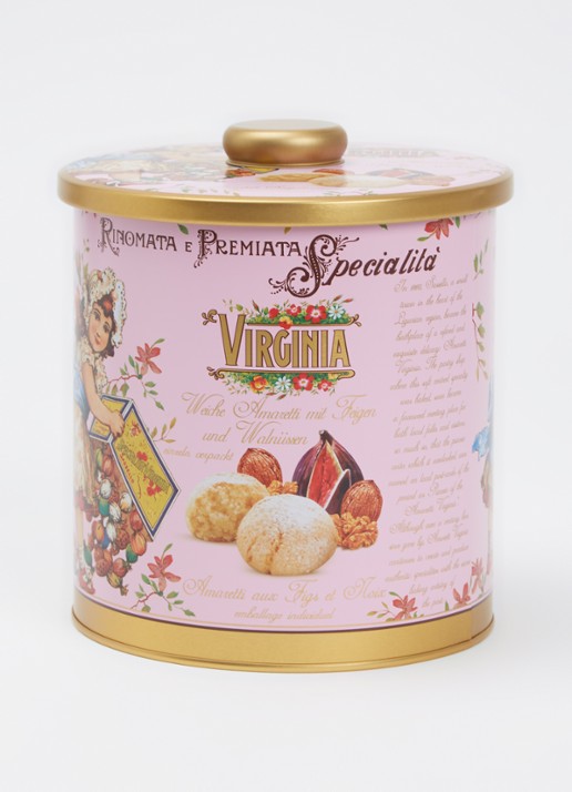 Amaretti Virginia Virginia Vijg & Walnoot Amaretti koekjes in blik 220 gram - voorkant 2 undefined