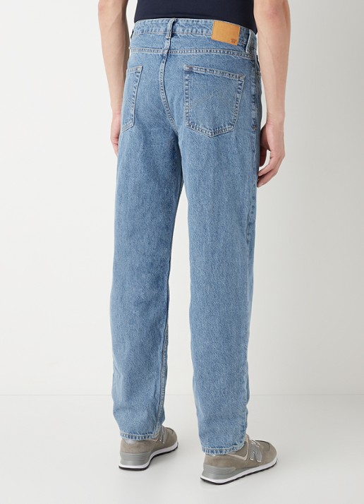 America Today Dallas loose fit jeans met gekleurde wassing - achterkant 5 indigo