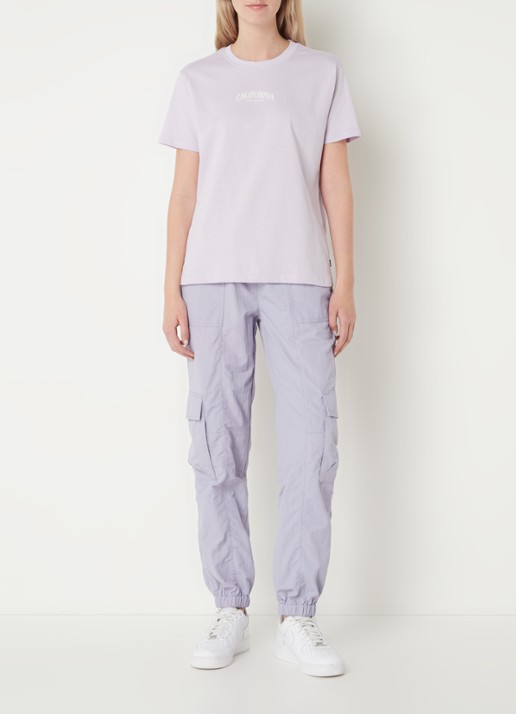 America Today Emily T-shirt met tekstprint - voorkant 3 lila