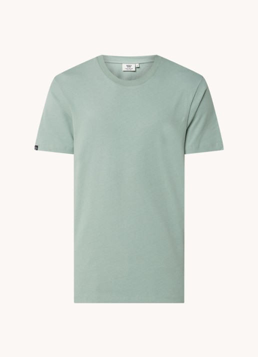America Today Eric T-shirt van katoen - voorkant 3 lichtgroen