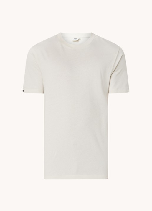 America Today Eric T-shirt van katoen - voorkant 3 beige