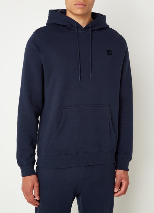 America Today Sanford hoodie met logoborduring - detail 2 blauw