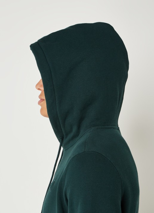 America Today Sanford hoodie met logoborduring - detail 5 donkergroen