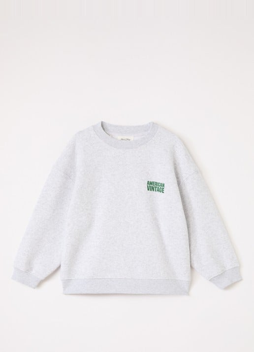 American Vintage Baptown sweater met logo