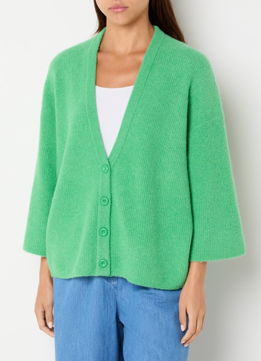 American Vintage Damsville grofgebreid vest in wolblend