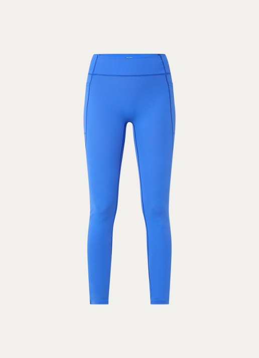 American Vintage Fytai high waist slim fit trainingslegging met logo - voorkant 2 kobaltblauw
