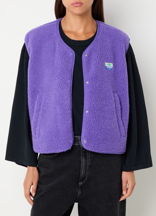 American Vintage Hoktown gilet met steekzakken - detail 4 paars