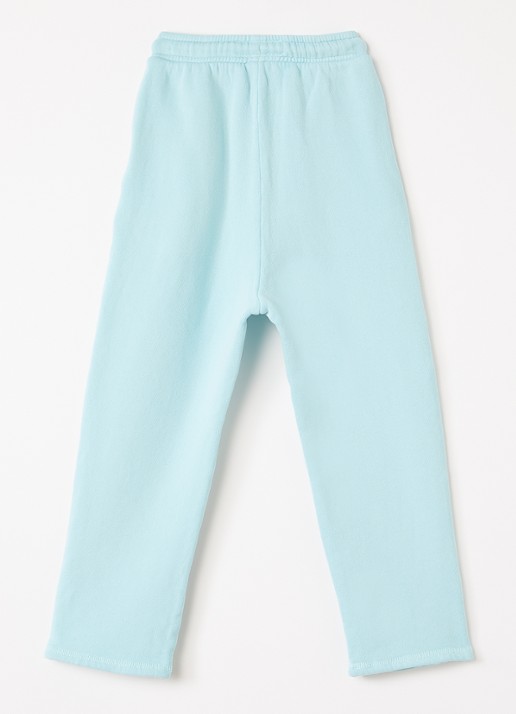 American Vintage Izubird loose fit korte joggingbroek met logo - voorkant 3 turquoise