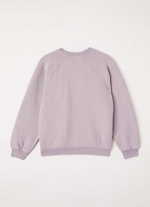 American Vintage Izubird sweater met logo - voorkant 3 oudroze