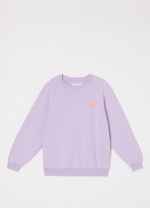 American Vintage Izubird sweater met logo - voorkant 2 lila