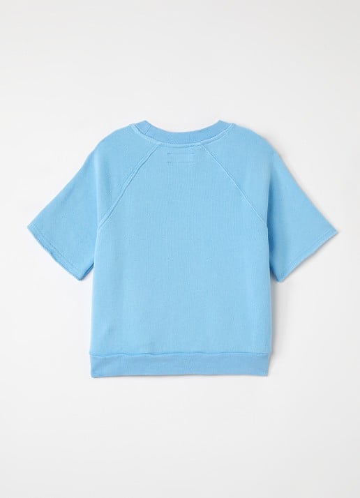 American Vintage Izubird sweater met logo - voorkant 2 blauw