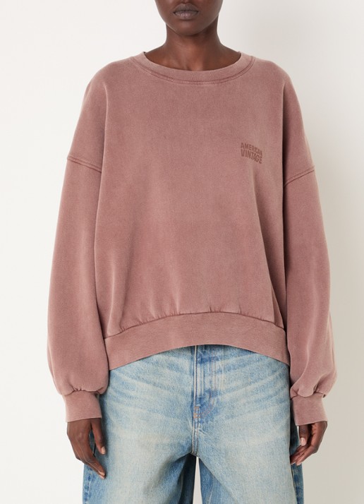 American Vintage Jitbaynoyer sweater met logo