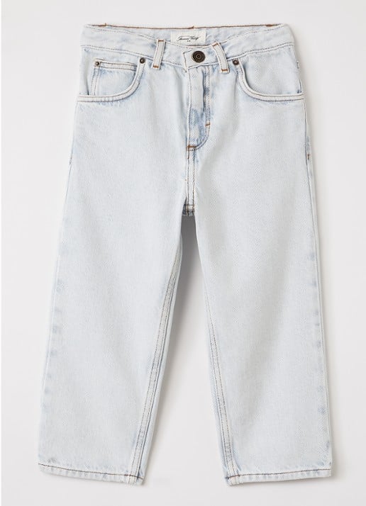American Vintage Joybird straight leg jeans - voorkant lichtblauw