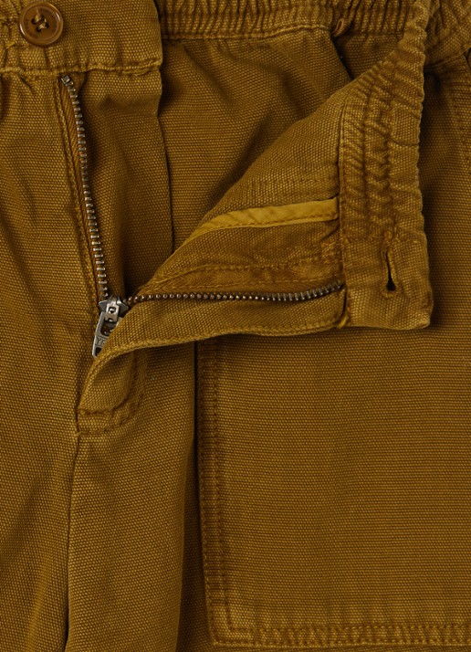 American Vintage Lykaz tapered fit broek - detail mosgroen