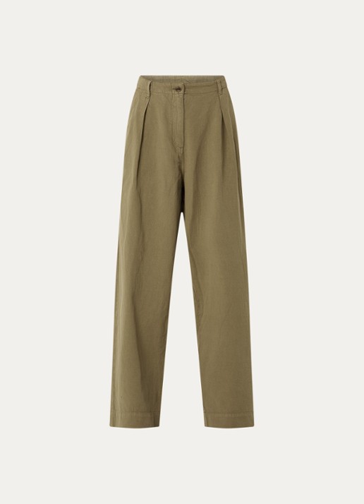 American Vintage Namaz high waist wide fit chino met steekzakken