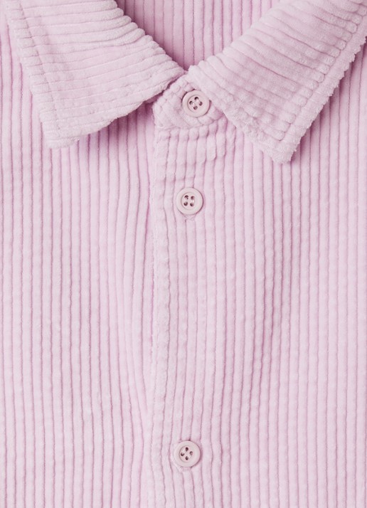 American Vintage Padow blouse van corduroy - detail 3 roze