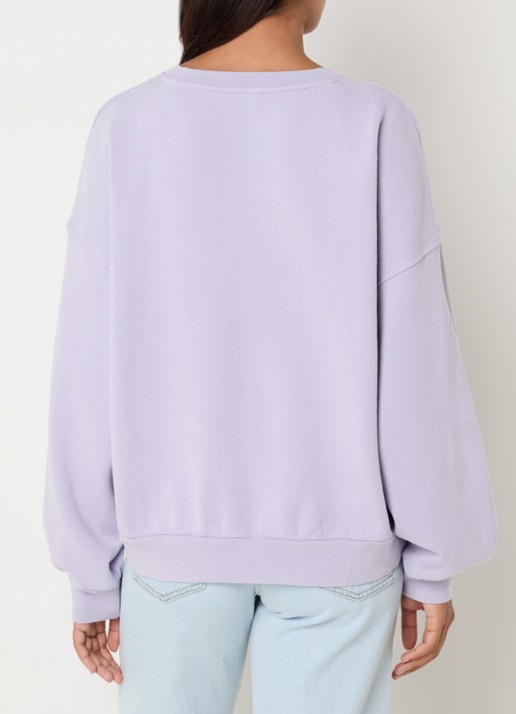American Vintage Parme sweater met logo - achterkant 4 paars