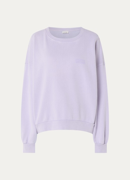 American Vintage Parme sweater met logo - voorkant paars