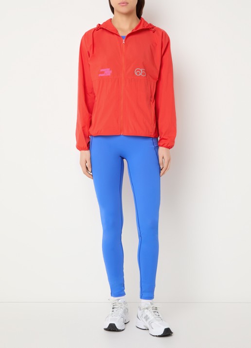 American Vintage Rajaz sportjack met logo - voorkant 3 oranjerood