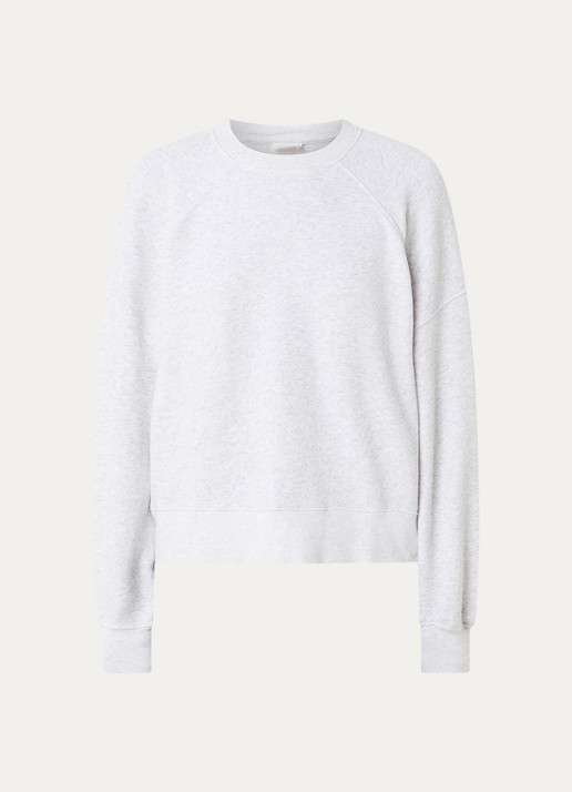 American Vintage Sweater met ronde hals - voorkant lichtgrijs
