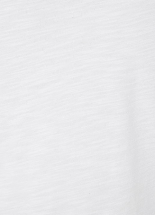 American Vintage T-shirt met V-hals - detail 4 wit