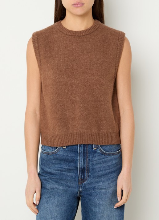 American Vintage Vitow fijngebreide spencer in alpaca wolblend