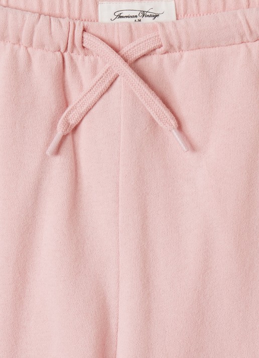 American Vintage Yko wide fit joggingbroek met logo - detail 5 roze