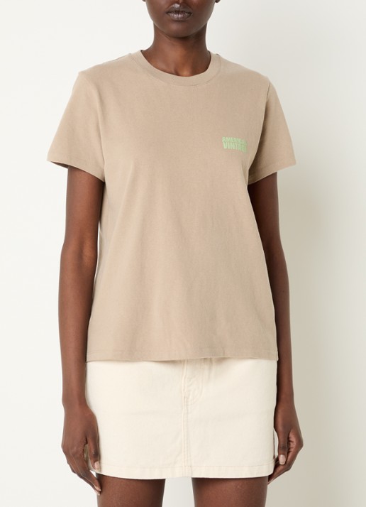 American Vintage Ykobow T-shirt met logo