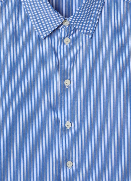 American Vintage Zaty blouse met streepprint - detail blauw