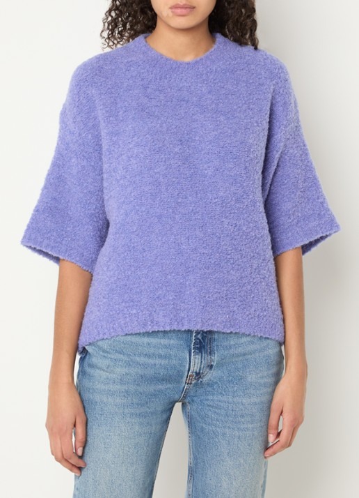 American Vintage Zolly gebreide top in alpaca wolblend met structuur