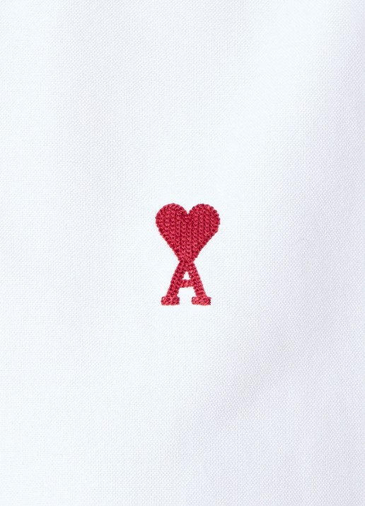 AMI Paris Blouse met logo - detail 3 wit