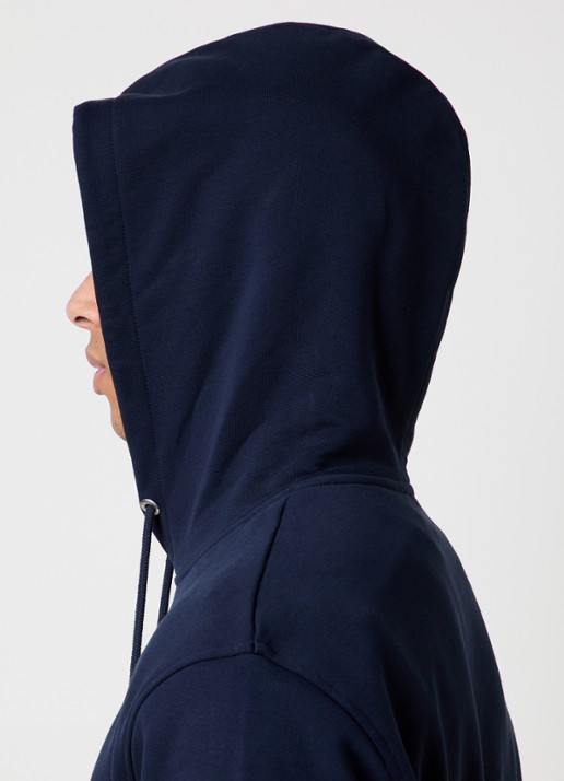 AMI Paris Hoodie met logo  - detail 5 donkerblauw