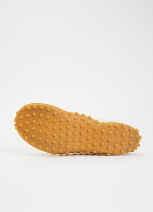 AMI Paris Mirage sneaker met schapenleren details - detail 3 ivoor