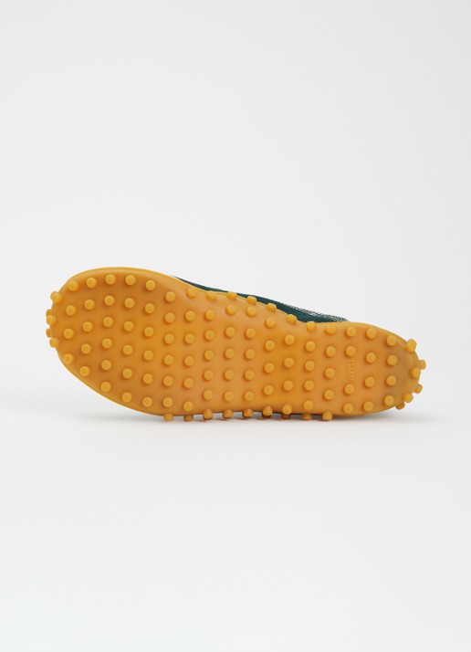 AMI Paris Mirage sneaker met schapenleren details - detail 4 donkergroen