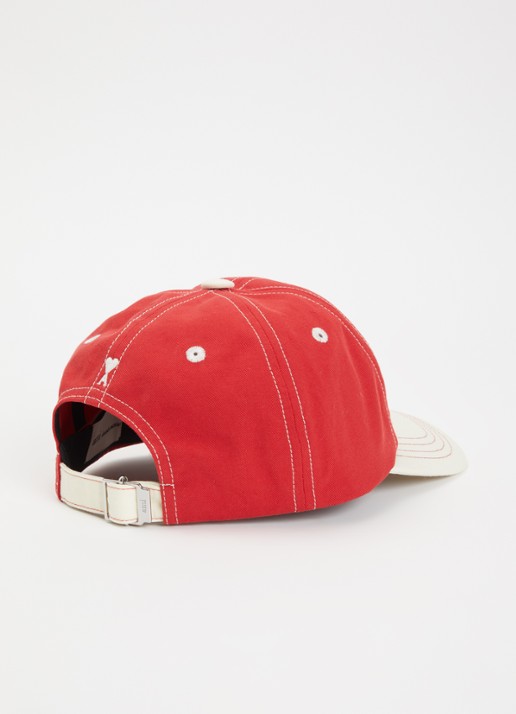AMI Paris Pet met logoborduring - detail 2 rood