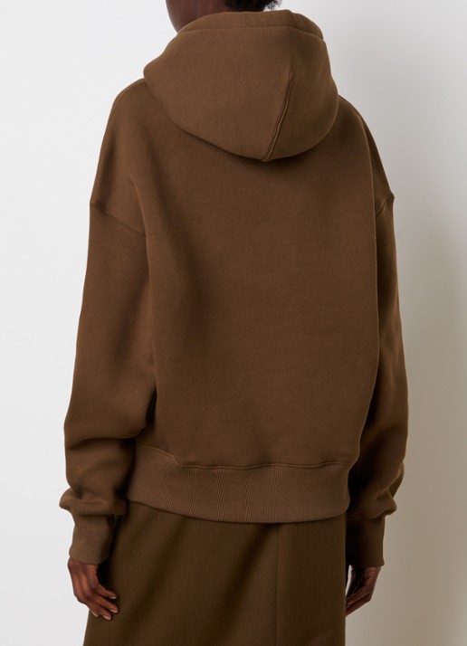 Ami Paris Quota hoodie met 3D logoprint - achterkant 6 bruin