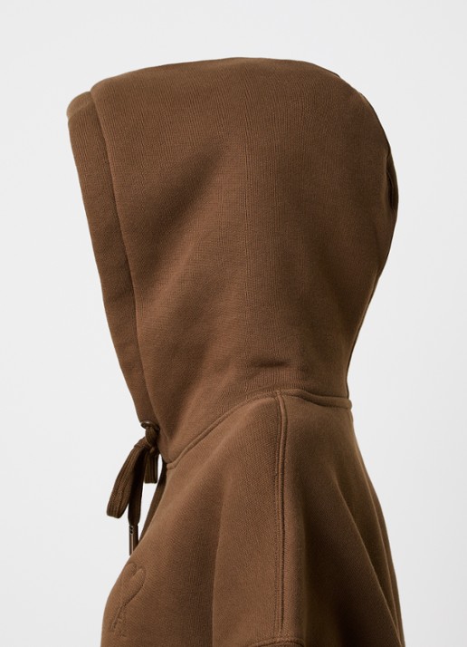Ami Paris Quota hoodie met 3D logoprint - detail 4 bruin