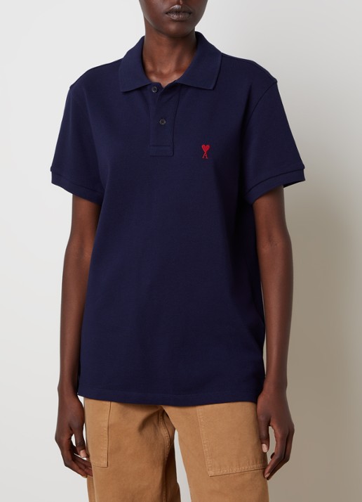 AMI Paris Regular fit polo met logo