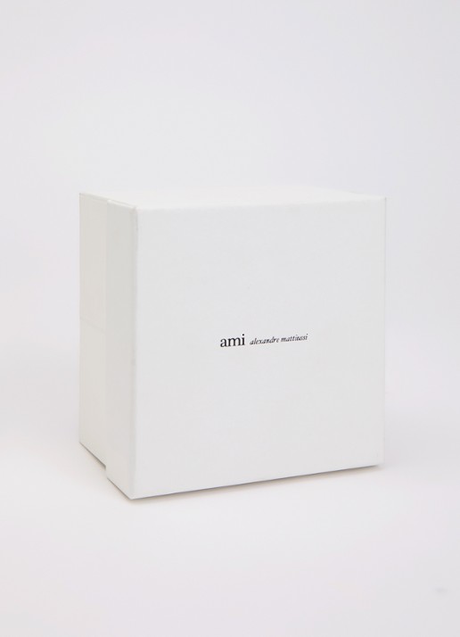 Ami Paris Riem van leer met structuur - detail 3 cognac