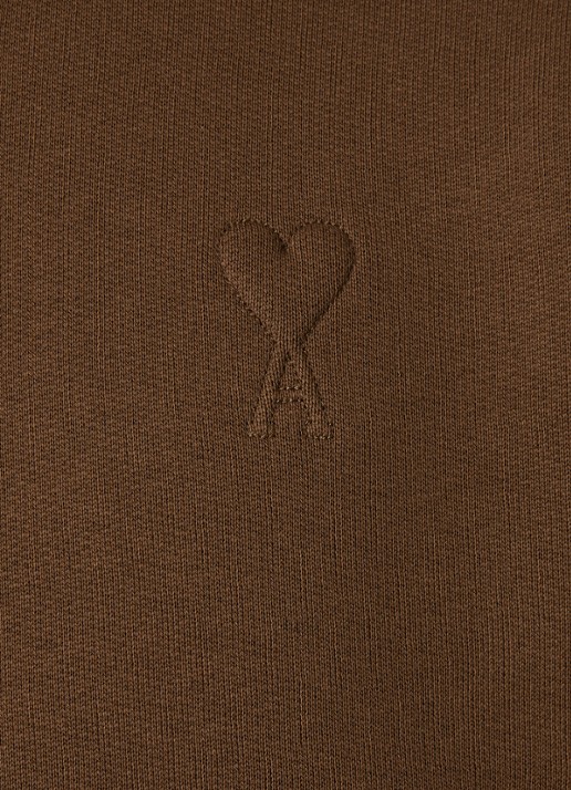 AMI Paris Sweater met logo - detail 2 bruin